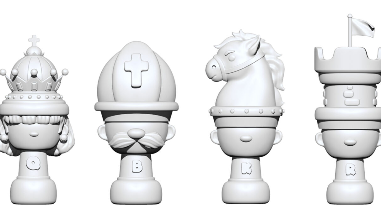 Cartoony Chess Figure